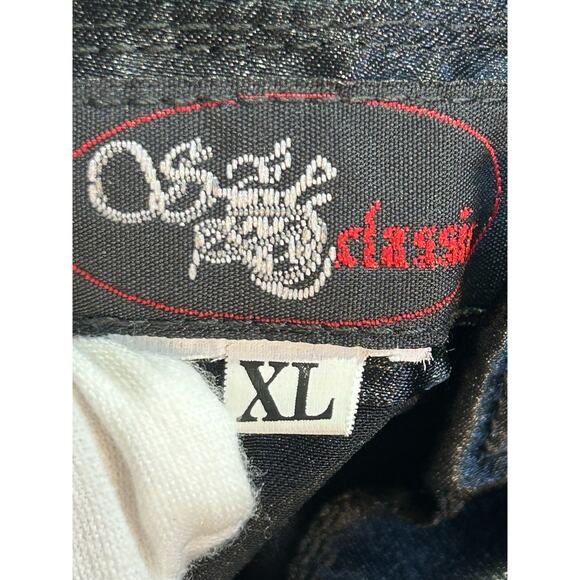 Wide Leg Pants Women SZ XL Runs SM Asian Theme Shiny Unique Pleats Traditional - Picture 6 of 8